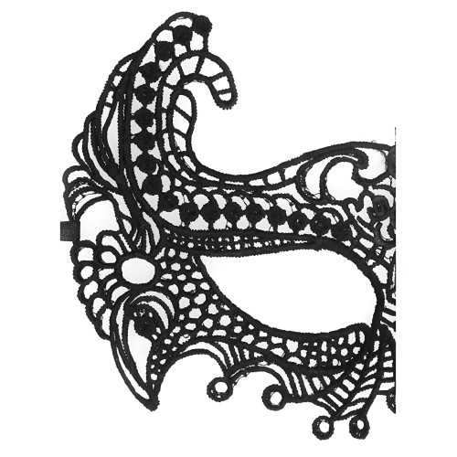 Shots Ouch Black Lace Eye Mask - Empress Black