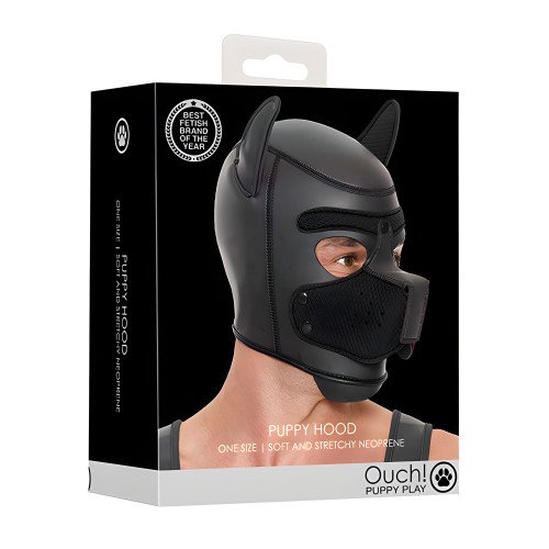Shots Ouch Puppy Play Hood - Black