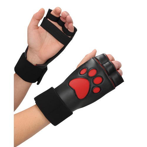 Guantes de Corte de Patas de Juego de Cachorro Ouch - Rojo - Divertido y Juguetón