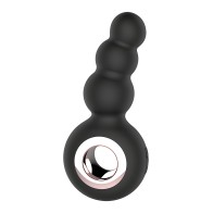 Gender Fluid Quiver Anal Ring Bead Vibe - Negro
