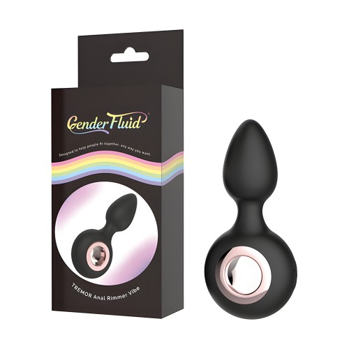 Vibrador Anal Gender Fluid Tremor Ring Plug - Negro