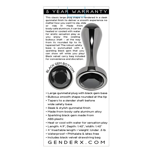 Gender X Plug Perla Negra - Negro