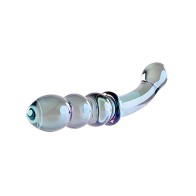 Gender X Lustrous Galaxy Wand Dual Ended Glass Massager - Green