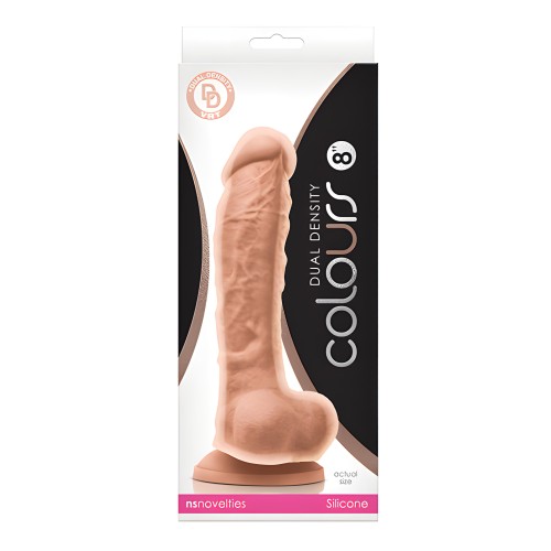 Dildo de Densidad Dual 8" Blanco