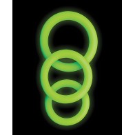 Shots Ouch Cock Ring Set - Glow in the Dark