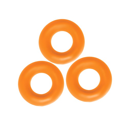 Oxballs Fat Willy Jumbo Cock Rings - Orange