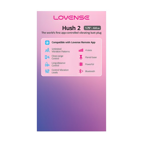 Lovense Hush 2 1.75" Butt Plug - Black