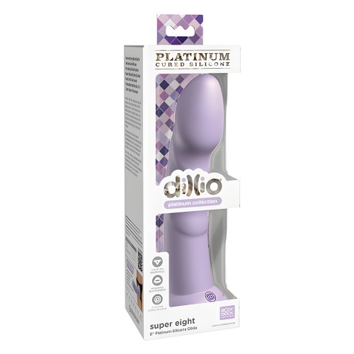 Dildo de Silicona Dillio Platinum de 8" - Púrpura