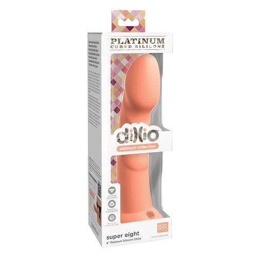 Dillio Platinum 8" Super Eight Dildo - Peach