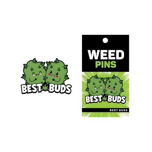 Pin de Enamel Wood Rocket Best Buds - Verde
