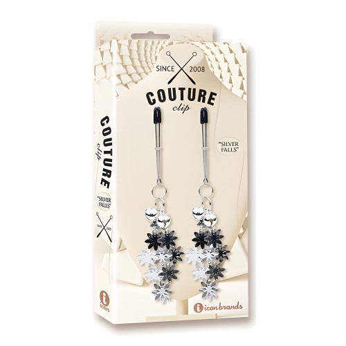 Pinzas de Pezón de Lujo Couture Clips - Silver Falls