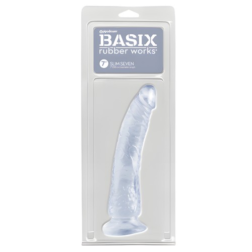 Basix Rubber Works 7" Slim Dong - Clear