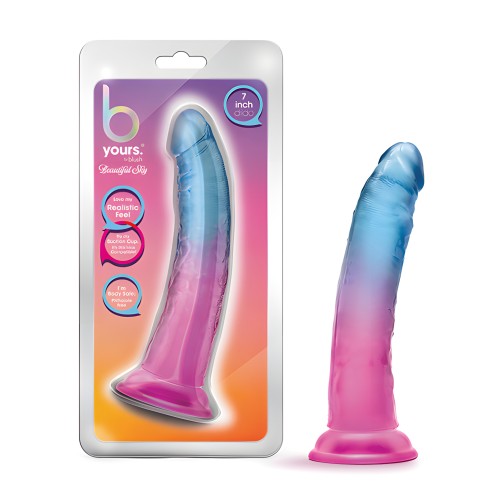 Blush B Yours 7" Beautiful Sky Dildo - Sunset