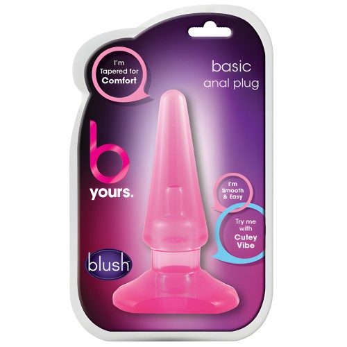Plug Anal Básico Blush B Yours - Rosa