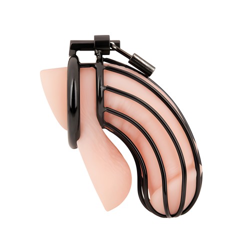 Blue Line Prisoner Cock Cage - Black