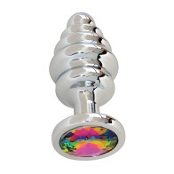 Gender Fluid Excite! Plug Ribeteado - Plata