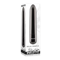 Evolved Real Simple Rechargeable Bullet - Black Chrome