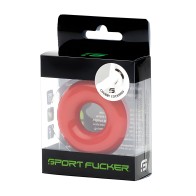 Sport Fucker Chubby Cockring - Red
