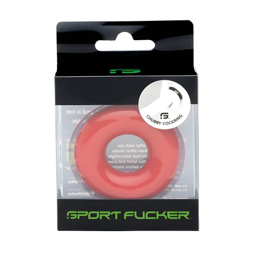 Sport Fucker Chubby Cockring - Red