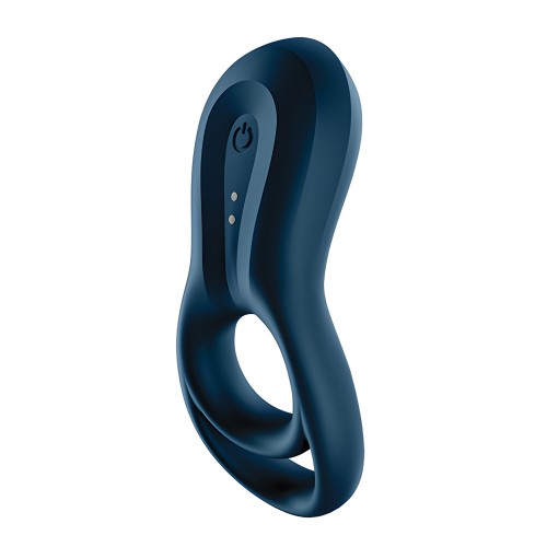 Satisfyer Epic Duo Ring Vibrator - Dark Blue