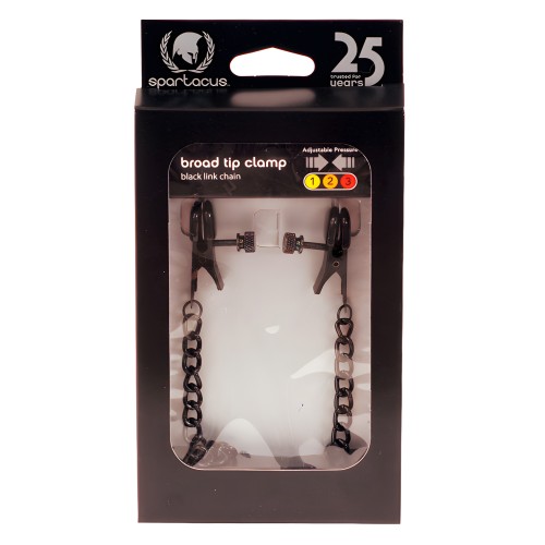 Pinzas Ajustables para Pezones Spartacus - Negro