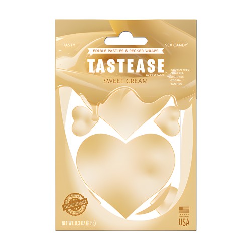 Pastease Tastease TEdible Pasties & Pecker Wraps - Sweet Cream O/S