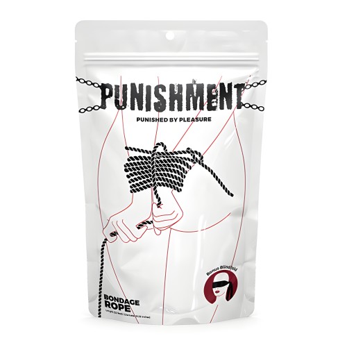 Punishment Bondage Rope - Black