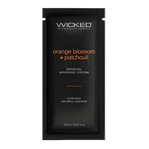 Wicked Sensual Care Orange Blossom & Patchouli Massage Cream - .34 oz