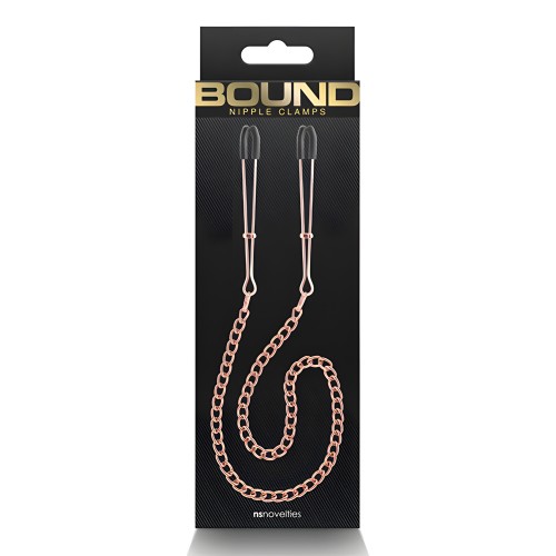 Bound DC3 Nipple Clamps - Rose Gold