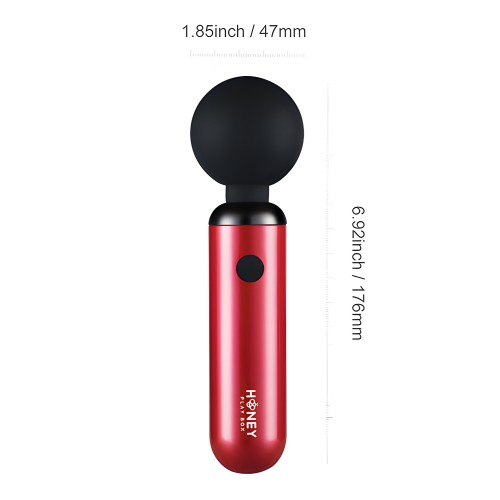Pomi Wand Clit Tease Vibrating Wand - Deep Rose | Powerful Vibrator