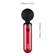 Pomi Wand Clit Tease Vibrating Wand - Deep Rose | Powerful Vibrator