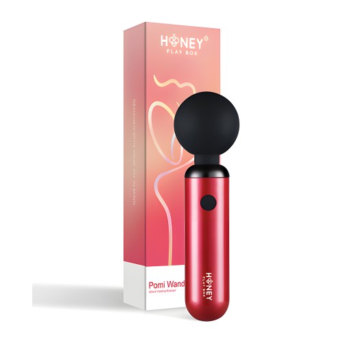 Pomi Wand Clit Tease Vibrating Wand - Deep Rose | Powerful Vibrator