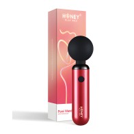 Pomi Wand Clit Tease Vibrating Wand - Deep Rose | Powerful Vibrator