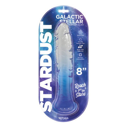 Dildo Jelly Estelar Galáctico de 8" - Azul Cristal