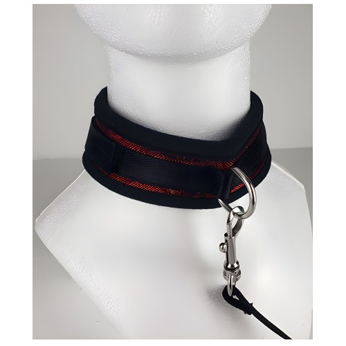 Spartacus Collar & Leash - Neoprene Red
