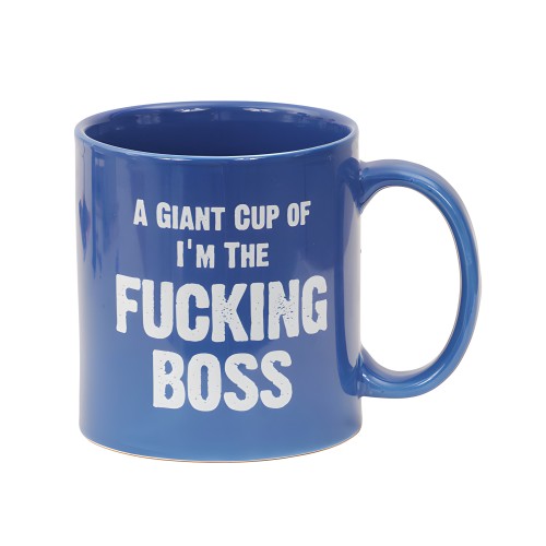 Taza Actitud Una Gran Taza de Soy el Jodido Jefe - 22 oz