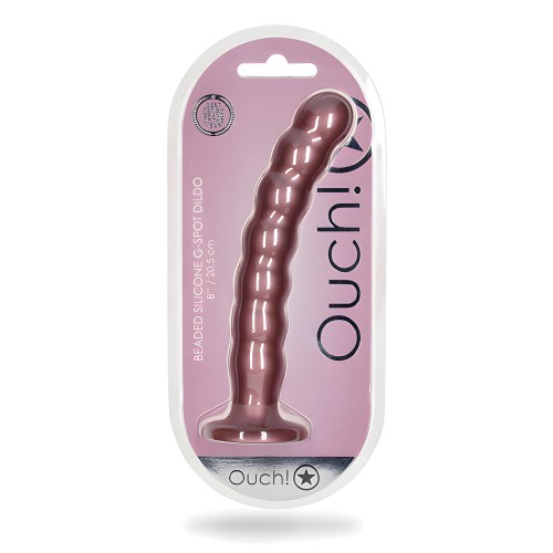 Shots Ouch 8" Beaded G-Spot Dildo