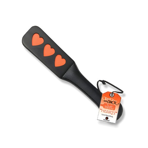 The 9's Orange is the New Black Slap Paddle - Corazones