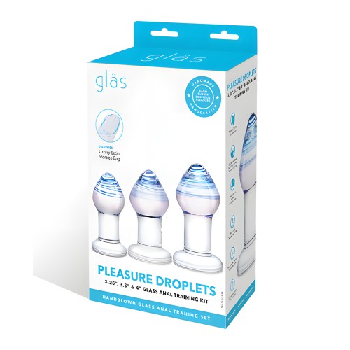 Glas Pleasure Droplets Kit de Entrenamiento Anal