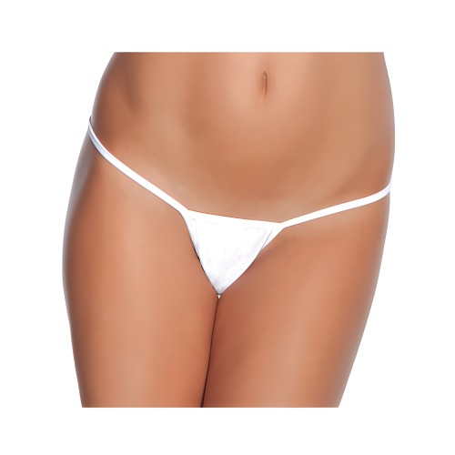 G-String de Lycra Bajo Blanco XL