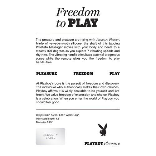 Playboy Pleasure Pleaser - El Mejor Masajeador Prostático