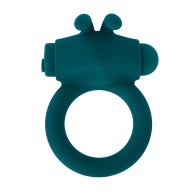 Playboy Anillo Vibrador Conejito de Placer - Verde Profundo