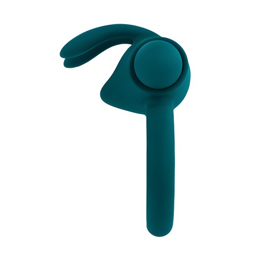 Playboy Anillo Vibrador Conejito de Placer - Verde Profundo