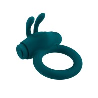 Playboy Anillo Vibrador Conejito de Placer - Verde Profundo