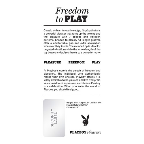 Playboy Bullet Vibrator - Magenta