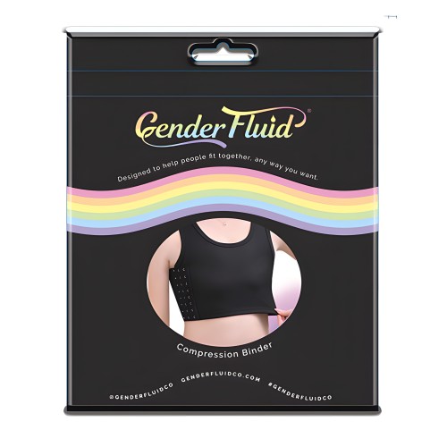 Gender Fluid Chest Compression Binder - XL Black