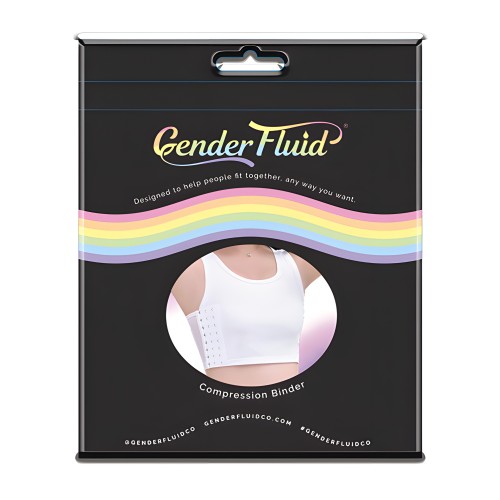 Gender Fluid Chest Compression Binder - XL White