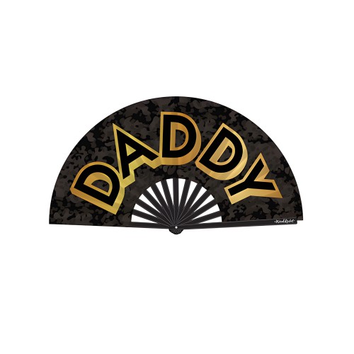 Abanico Daddy - Negro/Dorado