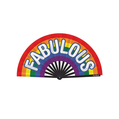 Wood Rocket Fabulous Fan - Rainbow