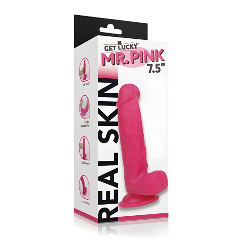 Get Lucky Mr. Pink Dong de Doble Capa 7.5"